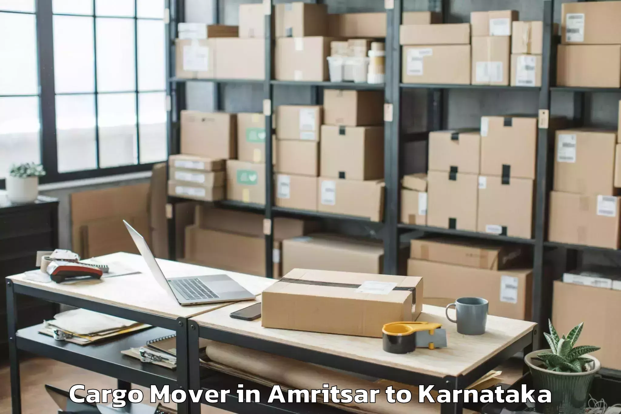 Book Amritsar to Karnataka Veterinary Animal An Cargo Mover Online